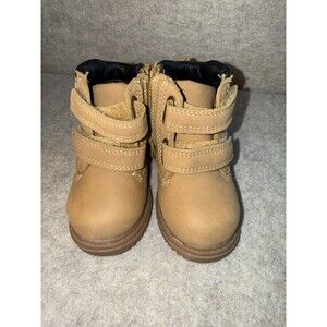 Wonder Nation Boys Size 3 Brown Leather Boots NWOT